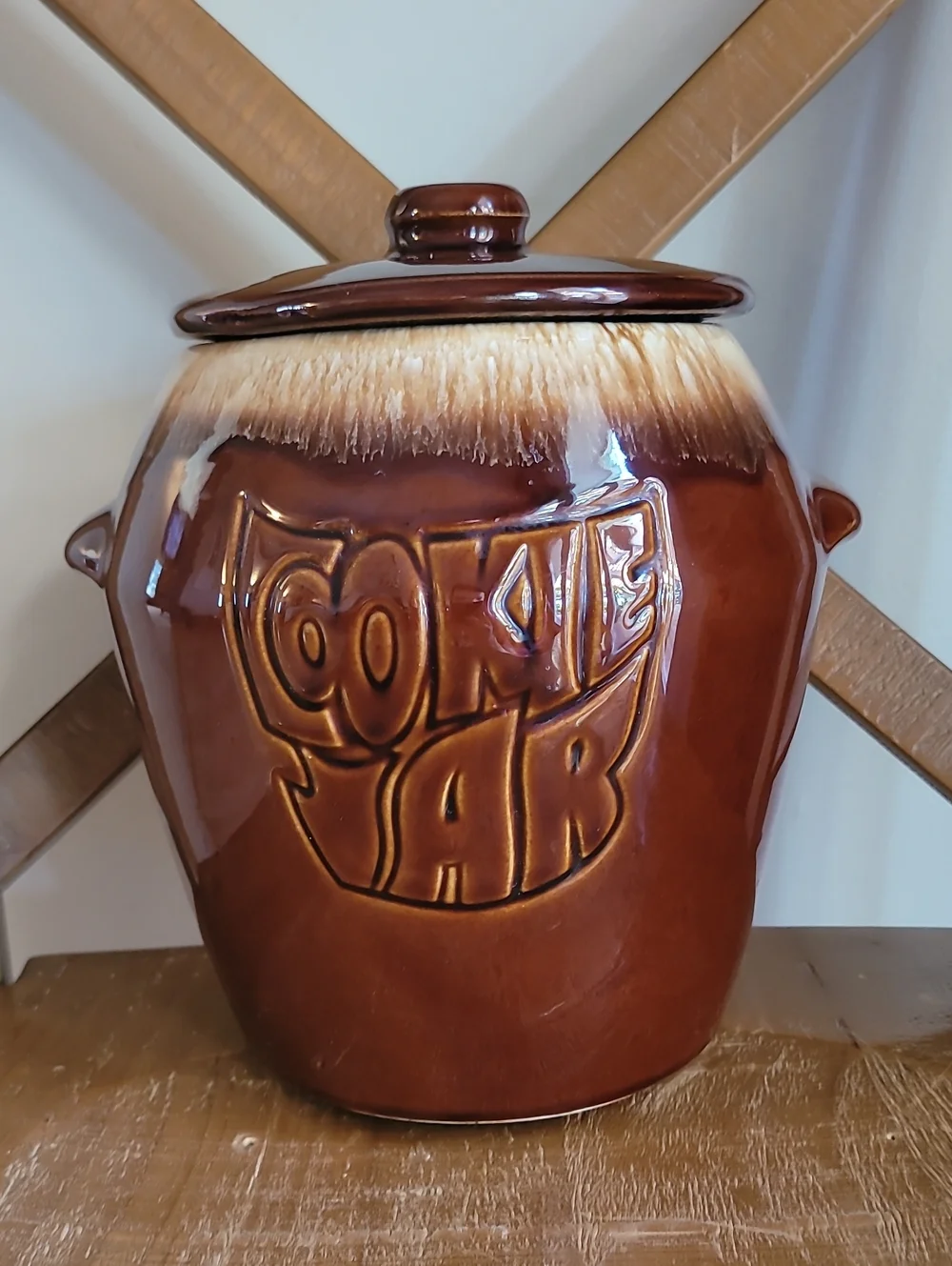 McCoy #7024 Brown Drip Glaze Vintage 